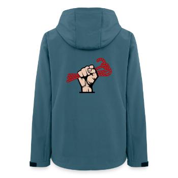 I Want Candy, Revolutionär, Slogan & Zucker Design - Frauen Recycelte Softshelljacke von Stanley/Stella - Dunkles Petrol - Hinten - AI Model Female 172 light (172cm)