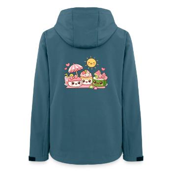 Kawaii Dessert Parade - Women’s Recycled Softshell Jacket by Stanley/Stella - stargazer - Back - AI Model Female 172 light (172cm)