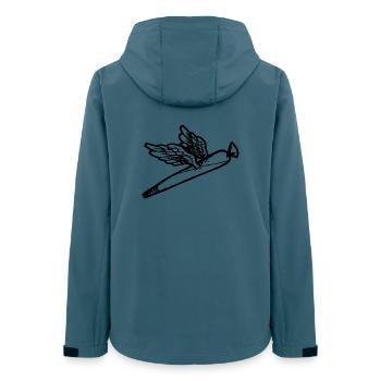 Volamos tan alto - Chaqueta softshell mujer poliéster reciclado de Stanley/Stella - petróleo oscuro - detrás - AI Model Female 172 light (172cm)
