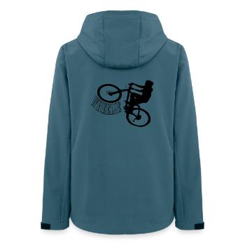 Roue roue - Veste softshell femme recyclée Stanley/Stella - bleu pétrole foncé - Dos - AI Model Female 172 light (172cm)