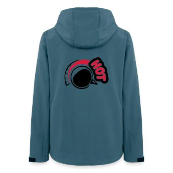 HOT - Frauen Recycelte Softshelljacke von Stanley/Stella - Dunkles Petrol - Hinten - AI Model Female 172 light (172cm)
