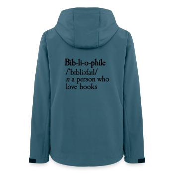 Bibliophile dictionary definition - Frauen Recycelte Softshelljacke von Stanley/Stella - Dunkles Petrol - Hinten - AI Model Female 172 light (172cm)