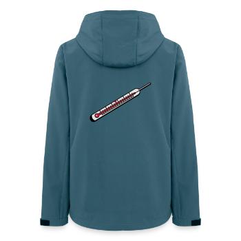 Un thermomètre à mercure - Veste softshell femme recyclée Stanley/Stella - bleu pétrole foncé - Dos - AI Model Female 172 light (172cm)