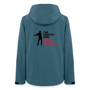 Der Zahnarzt sagte, nicht zu FLOSS Tanz vergessen - Frauen Recycelte Softshelljacke von Stanley/Stella - Dunkles Petrol - Hinten - AI Model Female 172 light (172cm)