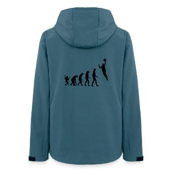Basketball - Basket Ball - Game - Sport - Player - Frauen Recycelte Softshelljacke von Stanley/Stella - Dunkles Petrol - Hinten - AI Model Female 172 light (172cm)