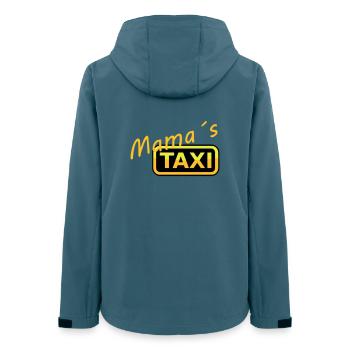 Humorvolles Mamas Taxi Schild - Frauen Recycelte Softshelljacke von Stanley/Stella - Dunkles Petrol - Hinten - AI Model Female 172 light (172cm)