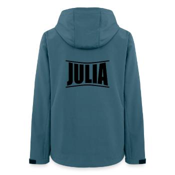 T-Shirt Julia T-Shirt Geschenkidee - Frauen Recycelte Softshelljacke von Stanley/Stella - Dunkles Petrol - Hinten - AI Model Female 172 light (172cm)