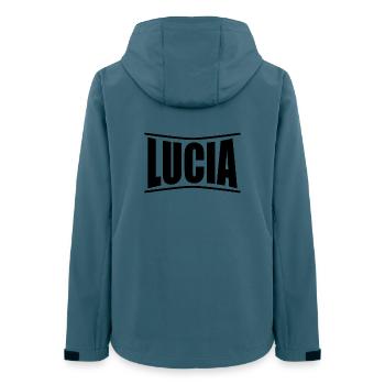Name T-Shirt Lucia T-Shirt Geschenkidee - Frauen Recycelte Softshelljacke von Stanley/Stella - Dunkles Petrol - Hinten - AI Model Female 172 light (172cm)
