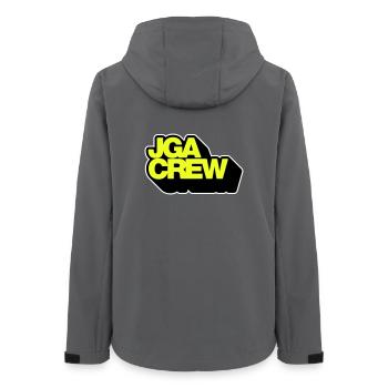 JGA-Crew 3D - Frauen Recycelte Softshelljacke von Stanley/Stella - Anthrazit - Hinten - AI Model Female 172 light (172cm)