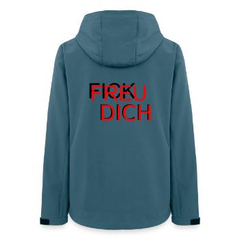 Fick Freu - Women’s Recycled Softshell Jacket by Stanley/Stella - stargazer - Back - AI Model Female 172 light (172cm)