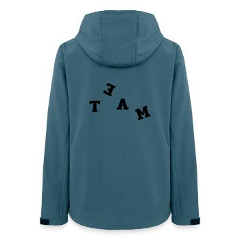 Équipe - Veste softshell femme recyclée Stanley/Stella - bleu pétrole foncé - Dos - AI Model Female 172 light (172cm)