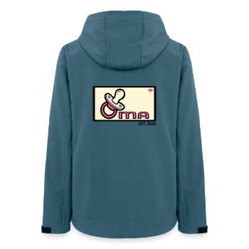 Pregnancy Birth - Baby Grandma 2026 - Women’s Recycled Softshell Jacket by Stanley/Stella - stargazer - Back - AI Model Female 172 light (172cm)