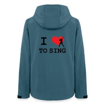I love to sing - Women’s Recycled Softshell Jacket by Stanley/Stella - stargazer - Back - AI Model Female 172 light (172cm)