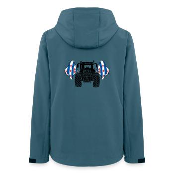 Friesland_Tractor_Pride - Women’s Recycled Softshell Jacket by Stanley/Stella - stargazer - Back - AI Model Female 172 light (172cm)