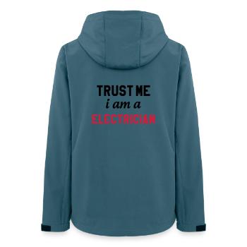 Electrician Electricity Elektriker Electricien Job - Women’s Recycled Softshell Jacket by Stanley/Stella - stargazer - Back - AI Model Female 172 light (172cm)