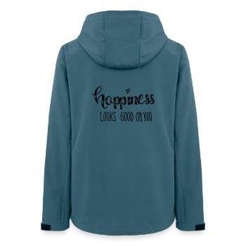 Le bonheur vous va bien - Veste softshell femme recyclée Stanley/Stella - bleu pétrole foncé - Dos - AI Model Female 172 light (172cm)
