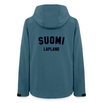 LAPLAND Suomi Lappland Finnland - Frauen Recycelte Softshelljacke von Stanley/Stella - Dunkles Petrol - Hinten - AI Model Female 172 light (172cm)