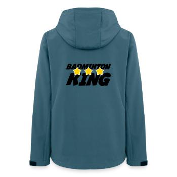 The King of Badminton - Women’s Recycled Softshell Jacket by Stanley/Stella - stargazer - Back - AI Model Female 172 light (172cm)