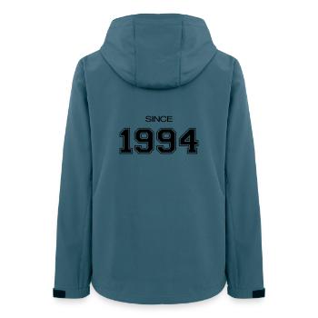 1994 Geburtstagsgeschenk - Frauen Recycelte Softshelljacke von Stanley/Stella - Dunkles Petrol - Hinten - AI Model Female 172 light (172cm)
