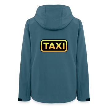 Taxi Schild - Frauen Recycelte Softshelljacke von Stanley/Stella - Dunkles Petrol - Hinten - AI Model Female 172 light (172cm)