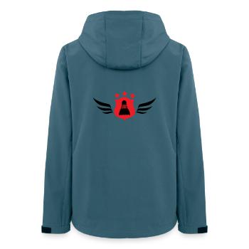 Badminton - Sport - Racket - Women’s Recycled Softshell Jacket by Stanley/Stella - stargazer - Back - AI Model Female 172 light (172cm)
