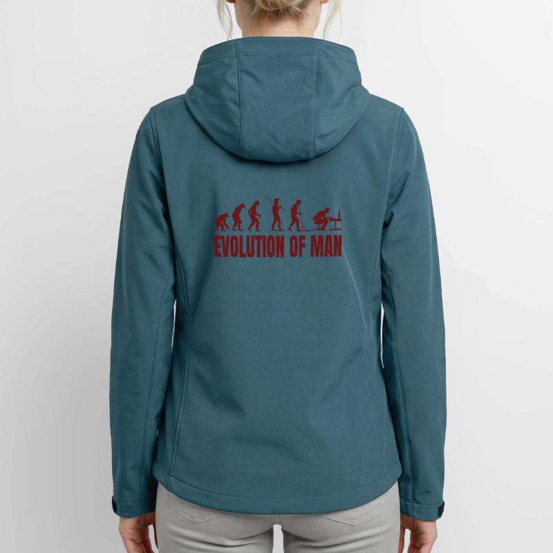 Informatique PC Evolution Programmeur Informatien Veste softshell femme recyclée Stanley/Stella