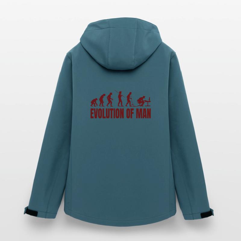 Informatique PC Evolution Programmeur Informatien Veste softshell femme recyclée Stanley/Stella
