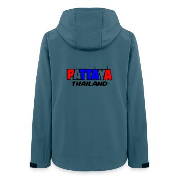 Pattaya Thaïlande - Veste softshell femme recyclée Stanley/Stella - bleu pétrole foncé - Dos - AI Model Female 172 light (172cm)