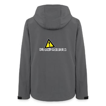 Not fully medicated - Women’s Recycled Softshell Jacket by Stanley/Stella - anthracite - Back - AI Model Female 172 light (172cm)