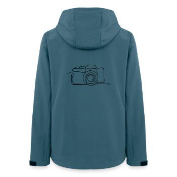 caméra - Veste softshell femme recyclée Stanley/Stella - bleu pétrole foncé - Dos - AI Model Female 172 light (172cm)