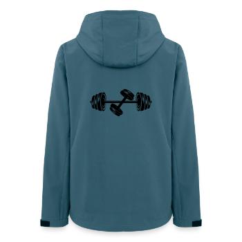 Weights dumbbell discs dumbbell 2 - Women’s Recycled Softshell Jacket by Stanley/Stella - stargazer - Back - AI Model Female 172 light (172cm)