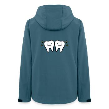 Dent mignonne - Veste softshell femme recyclée Stanley/Stella - bleu pétrole foncé - Dos - AI Model Female 172 light (172cm)