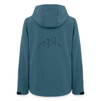 Ligne Moon Mountain - Veste softshell femme recyclée Stanley/Stella - bleu pétrole foncé - Dos - AI Model Female 172 light (172cm)