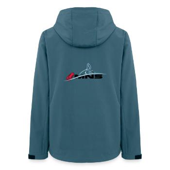 MNS maître-nageur sauveteur - Veste softshell femme recyclée Stanley/Stella - bleu pétrole foncé - Dos - AI Model Female 172 light (172cm)