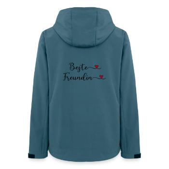 Beste Freundin - Frauen Recycelte Softshelljacke von Stanley/Stella - Dunkles Petrol - Hinten - AI Model Female 172 light (172cm)