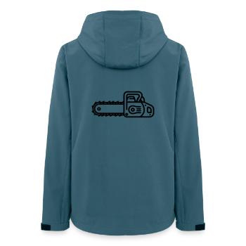 chainsaw - Women’s Recycled Softshell Jacket by Stanley/Stella - stargazer - Back - AI Model Female 172 light (172cm)