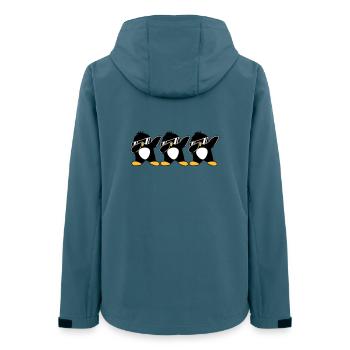 Dab Équipe Pingouin - Veste softshell femme recyclée Stanley/Stella - bleu pétrole foncé - Dos - AI Model Female 172 light (172cm)