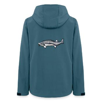 Grubbed Kelfish Tail Pattern - Women’s Recycled Softshell Jacket by Stanley/Stella - stargazer - Back - AI Model Female 172 light (172cm)