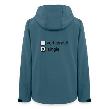 Célibataire - Veste softshell femme recyclée Stanley/Stella - bleu pétrole foncé - Dos - AI Model Female 172 light (172cm)