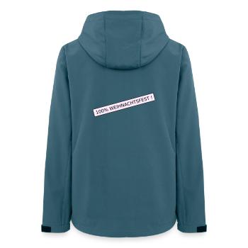 Noël à 100 % - Veste softshell femme recyclée Stanley/Stella - bleu pétrole foncé - Dos - AI Model Female 172 light (172cm)