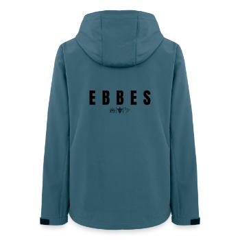 Ebbes - Frauen Recycelte Softshelljacke von Stanley/Stella - Dunkles Petrol - Hinten - AI Model Female 172 light (172cm)