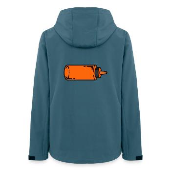 Saucenflasche BBQ Grillen Ketchup Foodtruck - Frauen Recycelte Softshelljacke von Stanley/Stella - Dunkles Petrol - Hinten - AI Model Female 172 light (172cm)