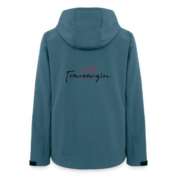 Demoiselle d’honneur - Veste softshell femme recyclée Stanley/Stella - bleu pétrole foncé - Dos - AI Model Female 172 light (172cm)
