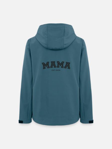 Mama geest. 2026 - Frauen Recycelte Softshelljacke von Stanley/Stella - Dunkles Petrol