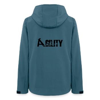 Agility - Veste softshell femme recyclée Stanley/Stella - bleu pétrole foncé - Dos - AI Model Female 172 light (172cm)