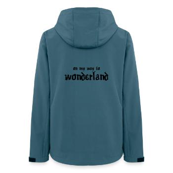 En route vers le pays des merveilles - Veste softshell femme recyclée Stanley/Stella - bleu pétrole foncé - Dos - AI Model Female 172 light (172cm)