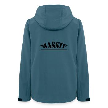 Massif - Veste softshell femme recyclée Stanley/Stella - bleu pétrole foncé - Dos - AI Model Female 172 light (172cm)