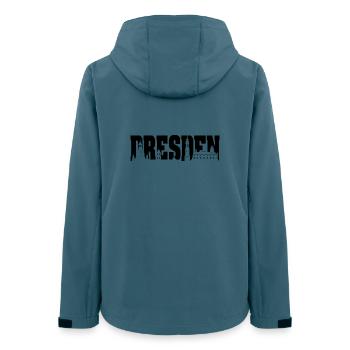 dresden skyline symbol frauenkirche logo - Frauen Recycelte Softshelljacke von Stanley/Stella - Dunkles Petrol - Hinten - AI Model Female 172 light (172cm)