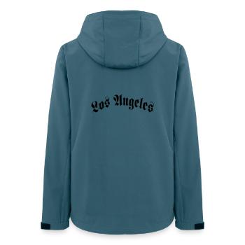 los angeles - Frauen Recycelte Softshelljacke von Stanley/Stella - Dunkles Petrol - Hinten - AI Model Female 172 light (172cm)