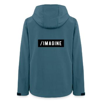 _Sich vorstellen - Frauen Recycelte Softshelljacke von Stanley/Stella - Dunkles Petrol - Hinten - AI Model Female 172 light (172cm)